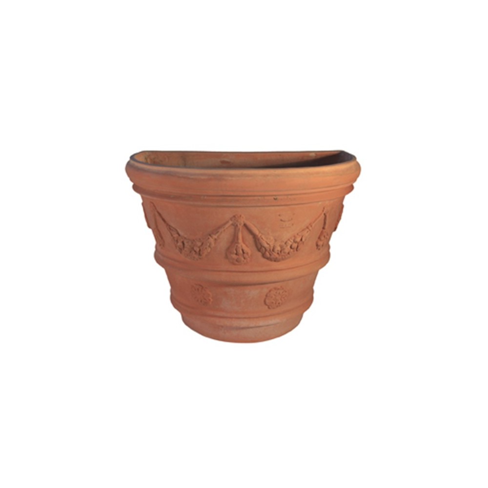Impruneta Terracotta Flanged Wall Vase